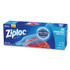 SC JOHNSON Ziploc® 314445BX Zipper Freezer Bags, 1 gal, 9.6" x 12.1", Clear, 28/Box