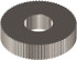MSC CBSX0.8 Standard Knurl Wheel: 0.571" Dia, 90 ° Tooth Angle, 32 TPI, Straight, Cobalt