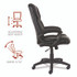 ALERA BRN42B19 Alera Brosna Series Mid-Back Task Chair, Supports Up to 250 lb, 18.15" to 21.77 Seat Height, Black Seat/Back, Black Base