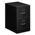 ALERA HVF1929BL Two-Drawer Economy Vertical File, 2 Legal-Size File Drawers, Black, 18" x 25" x 28.38"