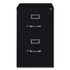 ALERA HVF1929BL Two-Drawer Economy Vertical File, 2 Legal-Size File Drawers, Black, 18" x 25" x 28.38"