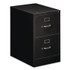 ALERA HVF1929BL Two-Drawer Economy Vertical File, 2 Legal-Size File Drawers, Black, 18" x 25" x 28.38"