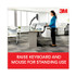 3M/COMMERCIAL TAPE DIV. AKT180LE Sit/Stand Easy Adjust Keyboard Tray, Highly Adjustable Platform,, Black