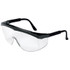 MCR Safety SS1 Series Safety Glasses, Clear Lens, Polycarbonate, Scratch-Resistant, Black Frame