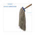 BOARDWALK CM22024 Mop Head, Lie-Flat Head, Cotton Fiber, 24 oz., White, 12/Carton
