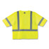 TENACIOUS HOLDINGS, INC. ergodyne® 22129 GloWear 8320Z Class 3 Standard Zipper Vest, Polyester, 4X-Large/5X-Large, Lime