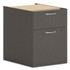 HON COMPANY PLPHBFLS1 Mod Hanging Pedestal, Left or Right, 2-Drawers: Box/File, Legal/Letter, Slate Teak, 15" x 20" x 20"