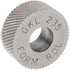 MSC GKL-235 Standard Knurl Wheel: 5/8" Dia, 90 ° Tooth Angle, 35 TPI, Diagonal, High Speed Steel