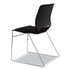 HON COMPANY MS101ON Motivate High-Density Stacking Chair, Supports Up to 300 lb, 17.75" Seat Height, Onyx Seat, Black Back, Chrome Base, 4/Carton