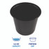 BOARDWALK PRTN55BL Souffle/Portion Cups, 5.5 oz, Plastic, Black, 2,500/Carton