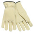 MCR Safety 3200L Unlined Drivers Gloves, Premium Grade Cowhide, Large, Keystone Thumb, Beige