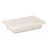 RUBBERMAID COMMERCIAL PROD. 3507 WHI Food/Tote Boxes, 2 gal, 18 x 12 x 3.5, White, Plastic