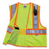 TENACIOUS HOLDINGS, INC. ergodyne® 21325 GloWear 8230Z Class 2 Two-Tone Mesh Zipper Vest, Polyester, Large/X-Large, Lime