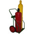 Saf-T-Cart™ 800 Series Cart, 2 Cylinders, 9-1/2 in and 12-1/2 in dia Cylinders, 14 in Semi-Pneumatic Wheels
