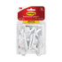 3M/COMMERCIAL TAPE DIV. Command™ 17001MPES General Purpose Hooks, Medium, Plastic, White, 3 lb Capacity, 20 Hooks and 24 Strips/Pack