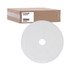 BOARDWALK 4021WHI Polishing Floor Pads, 21" Diameter, White, 5/Carton