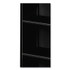 HON COMPANY S42ABCP Metal Bookcase, Three-Shelf, 34.5w x 12.63d x 41h, Black