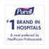 GO-JO INDUSTRIES PURELL® 9630125NSCT Advanced Hand Sanitizer Single Use, Gel , 1.2 mL, Packet, Fragrance-Free, 125/Box, 12 Box/Carton