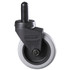 RUBBERMAID COMMERCIAL PROD. FG7570L20000 Replacement Bayonet-Stem Swivel Casters, Grip Ring Stem, 3" Soft Rubber Wheel, Black