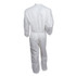 SMITH AND WESSON KleenGuard™ 46105 A30 Elastic-Back and Cuff Coveralls, 2X-Large, White, 25/Carton