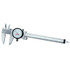 L.S. Starrett 120 Series Dial Caliper, 0 to 6 in, Stainless Steel Tip, White Display