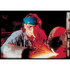 MCR Safety Universal Faceshield, Uncoated, Clear, PETG, 16 in L x 8 in H, Aluminum Bound