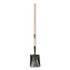 The AMES Companies, Inc. RAZOR-BACK® 44124 Square Point Transfer Shovel, 9.5 in W x 12 in L, Forward-Turned Step/Open-Back, 48 in Hardwood Straight Handle