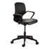 SAFCO PRODUCTS 7013BL Shell Desk Chair, Supports Up to 275 lb, 17" to 20" Seat Height, Black Seat, Black Back, Black Base