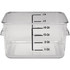 Rubbermaid FG630400CLR Food Storage Container: Polycarbonate, Square