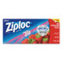 SC JOHNSON Ziploc® 316489 Slider Storage Bags, Gallon, 9.5" x 2.63" x 10.56", Clear, 9/Carton