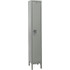 Hallowell UY1288-1A-HG 1-Wide Locker: 12" Wide, 78" High, Padlock