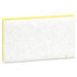 3M/COMMERCIAL TAPE DIV. Scotch-Brite™ PROFESSIONAL 08251 Light-Duty Scrubbing Sponge, #63, 3.6 x 6.1, 0.7" Thick, Yellow/White, 20/Carton