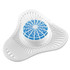 CLEAN CONTROL CORPORATION OdoBan® 958962-12 Urinal Screen with Non-Para Deodorizer Block, Cherry Scent, White/Blue, 12/Carton