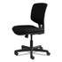 HON COMPANY 5703SB11T Volt Series Leather Task Chair with Synchro-Tilt, Supports Up to 250 lb, 18" to 22.25" Seat Height, Black