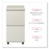 ALERA PBFFPY File Pedestal with Full-Length Pull, Left or Right, 2 Legal/Letter-Size File Drawers, Putty, 14.96" x 19.29" x 27.75"