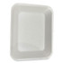 GEN 8PWH Meat Trays, #8P, 10.8 x 8.82 x 1.5, White, Foam, 200/Carton