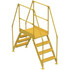 Vestil COL-4-36-14 4-Step Steel Crossover Bridge Platform: 500 lb Capacity, 23-1/2" Wide, 24" Deep, 40" High