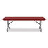 CORRELL, INC. RA3060254P Adjustable Folding Tables, Rectangular, 60" x 30" x 22" to 32", Red Top, Black Legs, 4/Pallet