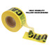 GREAT NECK SAW MFG. 10379 Caution Safety Tape, Non-Adhesive, 3" x 1,000 ft, Yellow