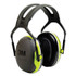 3M/COMMERCIAL TAPE DIV. X4A PELTOR X Series Earmuffs, Model X4A, 27 dB NRR, Black/Chartreuse