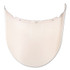 MSA V-Gard® Visor for Elevated Temperature Application, Anti-Fog, Anti-Scratch, Reflective Coating, Clear, 17.75 in L x 9.5 in H
