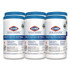 CLOROX SALES CO. Healthcare® 35309CT Bleach Germicidal Wipes, 1-Ply, 6.75 x 9, Unscented, White, 70/Canister, 6 Canisters/Carton