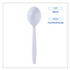 BOARDWALK SSHWPPWIW Heavyweight Wrapped Polypropylene Cutlery, Soup Spoon, Plastic, White, 1,000/Carton