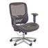 SAFCO PRODUCTS 3505BL Lineage Big and Tall All-Mesh Task Chair, Supports Up to 400 lb, 19.5" to 23.25" Seat Height, Black Seat, Chrome Base