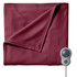 NEWELL BRANDS INC. Sunbeam 995117985M  Full-Size Electric Fleece Heated Blanket, 72in x 84in, Garnet