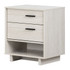 SOUTH SHORE IND LTD 11954 South Shore Fynn Nightstand With Cord Catcher, 24-3/4inH x 22-1/4inW x 16-1/2inD, Winter Oak