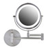 TOPNET, INC. MFW70BR1X7X Ovente MFW70BR1X7X Wall-Mounted Double-Sided Vanity Makeup Mirror, 7X Magnification, Nickel