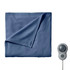 NEWELL BRANDS INC. Sunbeam 995117979M  Twin-Size Electric Fleece Heated Blanket, 62in x 84in, Blue