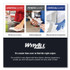 KIMBERLY-CLARK PROFESSIONAL WypAll® 41026 Power Clean X80 Heavy Duty Cloths, 1/4 Fold, 12.5 x 12, White, 50/Box, 4 Boxes/Carton