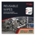 KIMBERLY-CLARK PROFESSIONAL WypAll® 41026 Power Clean X80 Heavy Duty Cloths, 1/4 Fold, 12.5 x 12, White, 50/Box, 4 Boxes/Carton